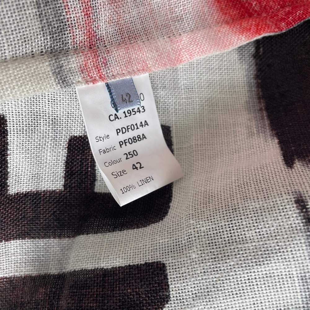 Paul Smith Linen Jacket With Bold Abstract Design View 6